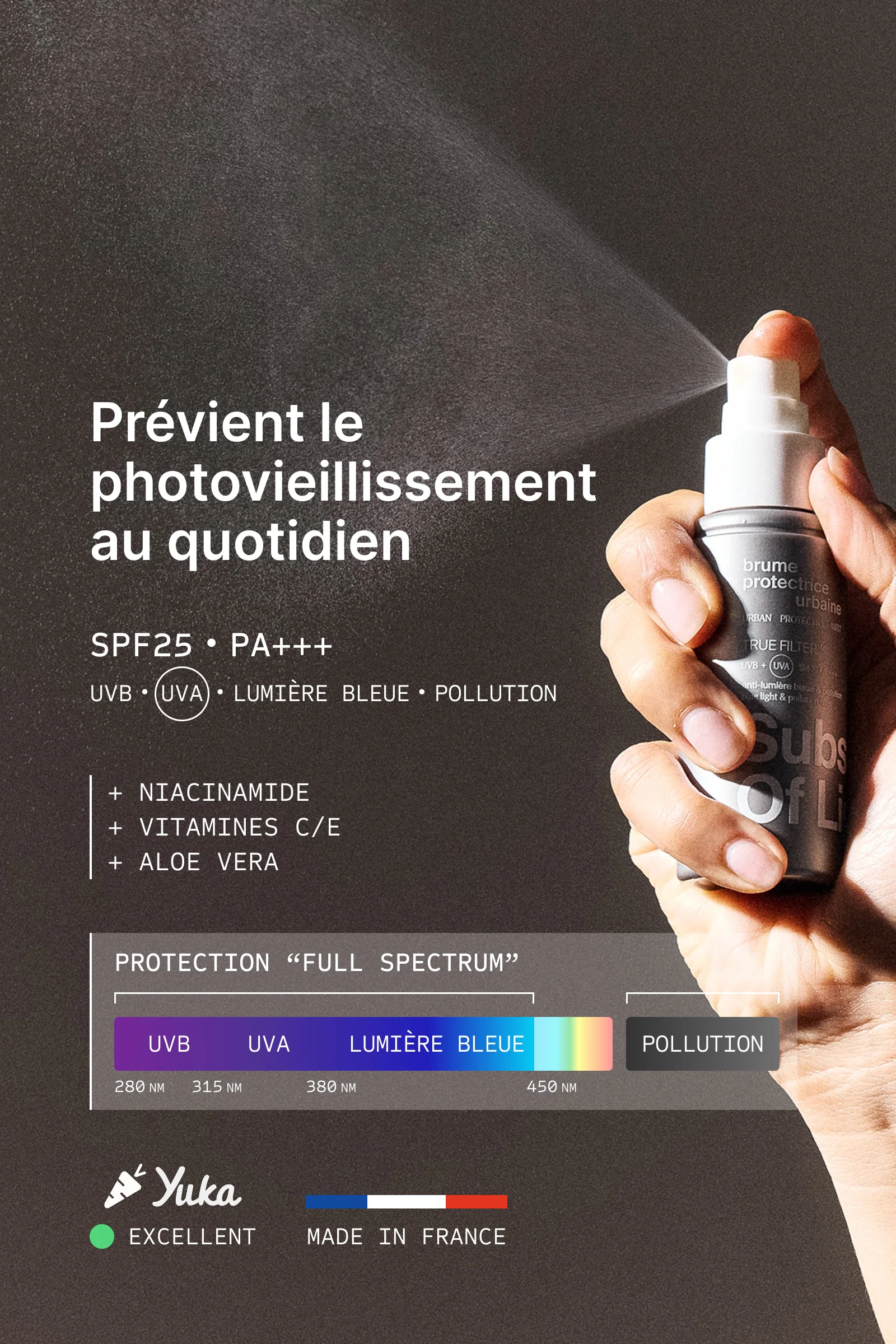 Brume protectrice SPF25